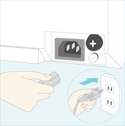 電源コネクターを差し込む